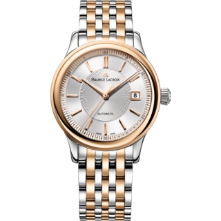 Replica Replica Maurice Lacroix Les Classiques Date Steel and Pink Gold Watch LC6027-PS103-131
